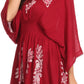 Sakkas Women's Embroidered Batik Gauzy Rayon Tunic Blouse