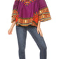 Sakkas Efua Wax Ankara Dutch African Print Pirate Casual Top Colorful