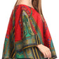 Sakkas Efua Wax Ankara Dutch African Print Pirate Casual Top Colorful