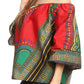 Sakkas Efua Wax Ankara Dutch African Print Pirate Casual Top Colorful