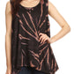 Sakkas Jaida Elegant High Low Tie Dye Tank Top