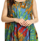 Sakkas Jaida Elegant High Low Tie Dye Tank Top
