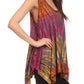 Sakkas Jaida Elegant High Low Tie Dye Tank Top