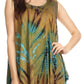 Sakkas Jaida Elegant High Low Tie Dye Tank Top