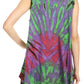 Sakkas Jaida Elegant High Low Tie Dye Tank Top