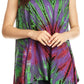 Sakkas Jaida Elegant High Low Tie Dye Tank Top
