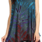 Sakkas Jaida Elegant High Low Tie Dye Tank Top