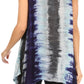 Sakkas Marin Women's Sleeveless Loose Boho Casual Tank Top Blouse Tie-dye & Batik