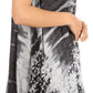 Sakkas Marin Women's Sleeveless Loose Boho Casual Tank Top Blouse Tie-dye & Batik