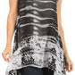 Sakkas Marin Women's Sleeveless Loose Boho Casual Tank Top Blouse Tie-dye & Batik