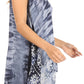 Sakkas Marin Women's Sleeveless Loose Boho Casual Tank Top Blouse Tie-dye & Batik