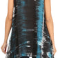 Sakkas Marin Women's Sleeveless Loose Boho Casual Tank Top Blouse Tie-dye & Batik