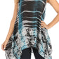 Sakkas Marin Women's Sleeveless Loose Boho Casual Tank Top Blouse Tie-dye & Batik