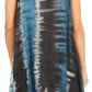 Sakkas Marin Women's Sleeveless Loose Boho Casual Tank Top Blouse Tie-dye & Batik