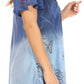 Sakkas Petra Women's Casual Loose Flared Corset Short Sleeve Lace Blouse Top Tunic