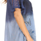 Sakkas Petra Women's Casual Loose Flared Corset Short Sleeve Lace Blouse Top Tunic