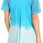 Sakkas Petra Women's Casual Loose Flared Corset Short Sleeve Lace Blouse Top Tunic