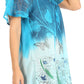 Sakkas Petra Women's Casual Loose Flared Corset Short Sleeve Lace Blouse Top Tunic