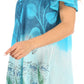Sakkas Petra Women's Casual Loose Flared Corset Short Sleeve Lace Blouse Top Tunic
