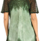 Sakkas Petra Women's Casual Loose Flared Corset Short Sleeve Lace Blouse Top Tunic