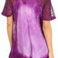 Sakkas Petra Women's Casual Loose Flared Corset Short Sleeve Lace Blouse Top Tunic