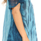 Sakkas Petra Women's Casual Loose Flared Corset Short Sleeve Lace Blouse Top Tunic