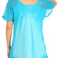 Sakkas Petra Women's Casual Loose Flared Corset Short Sleeve Lace Blouse Top Tunic