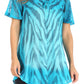 Sakkas Petra Women's Casual Loose Flared Corset Short Sleeve Lace Blouse Top Tunic