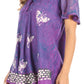 Sakkas Petra Women's Casual Loose Flared Corset Short Sleeve Lace Blouse Top Tunic