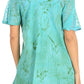 Sakkas Petra Women's Casual Loose Flared Corset Short Sleeve Lace Blouse Top Tunic