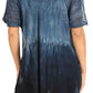 Sakkas Petra Women's Casual Loose Flared Corset Short Sleeve Lace Blouse Top Tunic