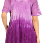 Sakkas Petra Women's Casual Loose Flared Corset Short Sleeve Lace Blouse Top Tunic