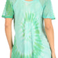 Sakkas Petra Women's Casual Loose Flared Corset Short Sleeve Lace Blouse Top Tunic