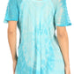 Sakkas Petra Women's Casual Loose Flared Corset Short Sleeve Lace Blouse Top Tunic