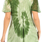 Sakkas Petra Women's Casual Loose Flared Corset Short Sleeve Lace Blouse Top Tunic