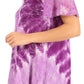 Sakkas Petra Women's Casual Loose Flared Corset Short Sleeve Lace Blouse Top Tunic