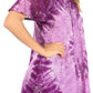 Sakkas Petra Women's Casual Loose Flared Corset Short Sleeve Lace Blouse Top Tunic