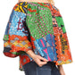 Sakkas Abree Off-shoulder Short Sleeve  Blouse Top Ankara Wax Dutch African Print