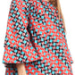Sakkas Abree Off-shoulder Short Sleeve  Blouse Top Ankara Wax Dutch African Print