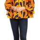 Sakkas Abree Off-shoulder Short Sleeve  Blouse Top Ankara Wax Dutch African Print
