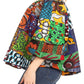 Sakkas Abree Off-shoulder Short Sleeve  Blouse Top Ankara Wax Dutch African Print