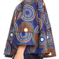 Sakkas Abree Off-shoulder Short Sleeve  Blouse Top Ankara Wax Dutch African Print