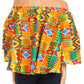 Sakkas Abree Off-shoulder Short Sleeve  Blouse Top Ankara Wax Dutch African Print