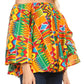 Sakkas Abree Off-shoulder Short Sleeve  Blouse Top Ankara Wax Dutch African Print