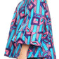 Sakkas Abree Off-shoulder Short Sleeve  Blouse Top Ankara Wax Dutch African Print