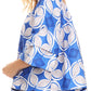 Sakkas Abree Off-shoulder Short Sleeve  Blouse Top Ankara Wax Dutch African Print