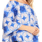 Sakkas Abree Off-shoulder Short Sleeve  Blouse Top Ankara Wax Dutch African Print