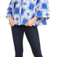 Sakkas Abree Off-shoulder Short Sleeve  Blouse Top Ankara Wax Dutch African Print
