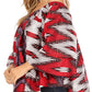 Sakkas Abree Off-shoulder Short Sleeve  Blouse Top Ankara Wax Dutch African Print