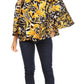 Sakkas Abree Off-shoulder Short Sleeve  Blouse Top Ankara Wax Dutch African Print